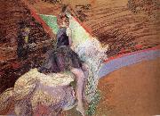 Henri  Toulouse-Lautrec in the circus Fernando, horseman on Weibem horse oil painting artist